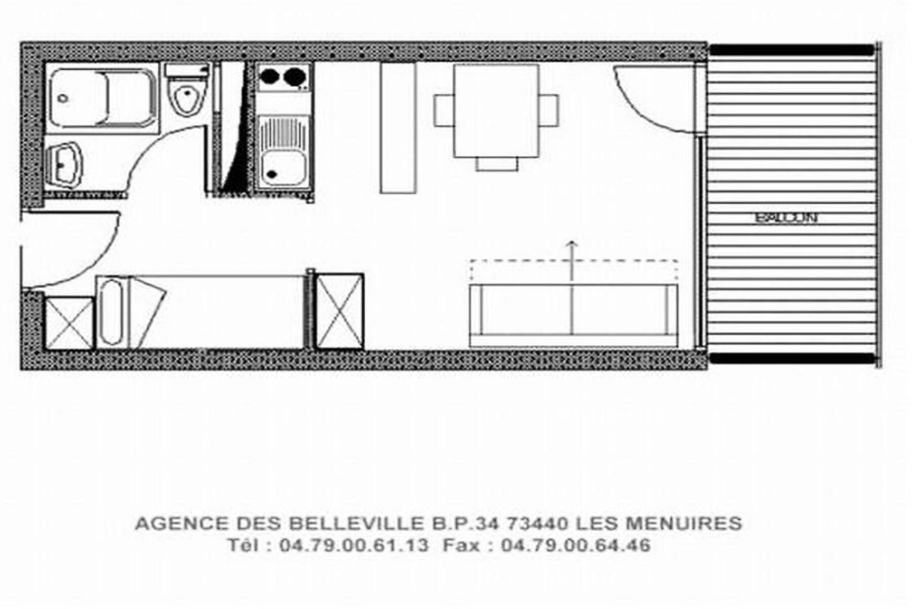 Residence Dorons - Studio Renove - Centre Station - Balcon Mae-1904 Saint-Martin-de-Belleville Kültér fotó